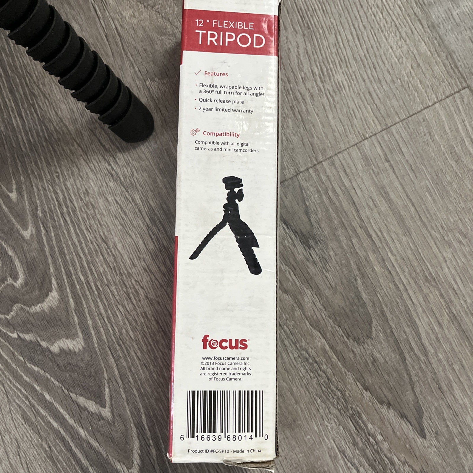 Focus Pro Series 12" Flexible Tripod - Universal Camera Mount NIB
