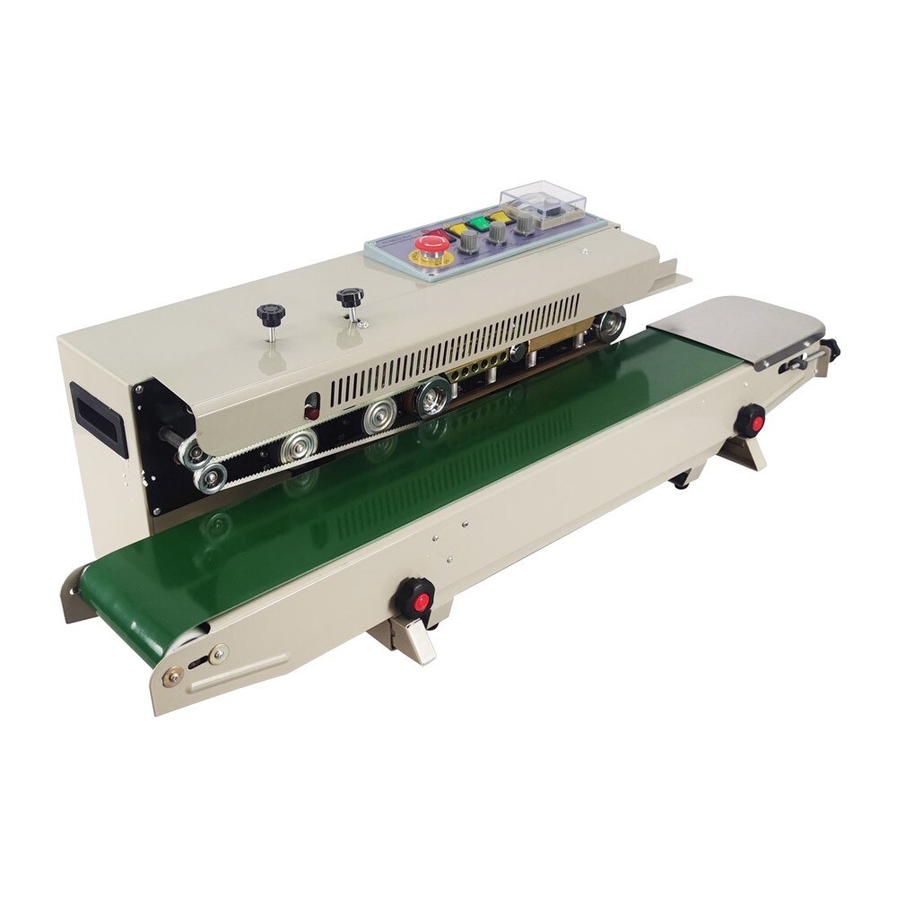 High Efficiency 110V Horizontal Sealer Continuous Plastic Bag Sealing Machine