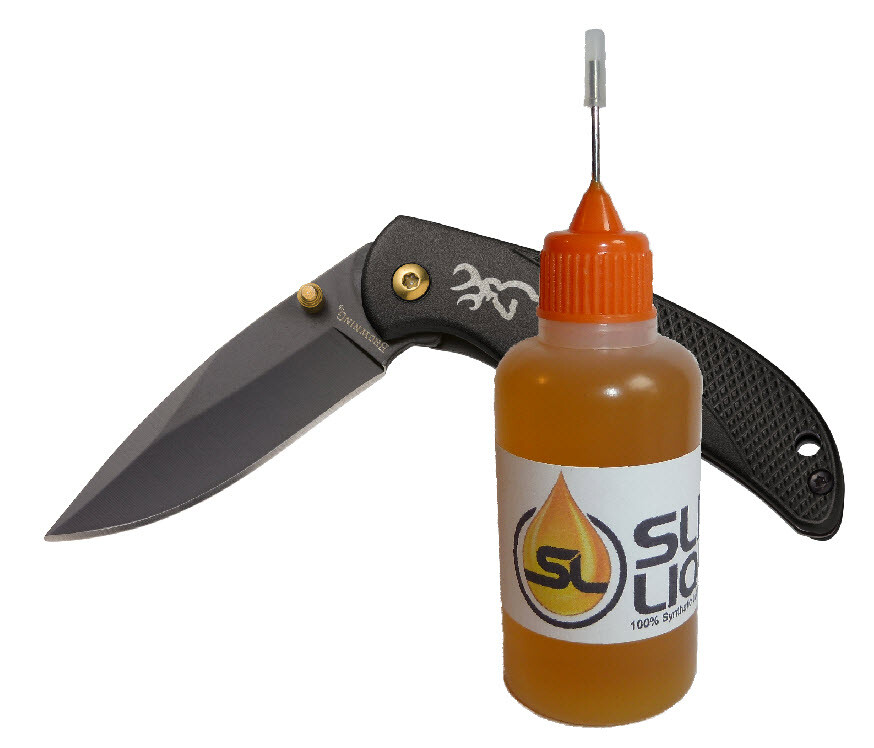 Slick Liquid Lube Bearings 100% Synthetic Oil for Browning and All Knives