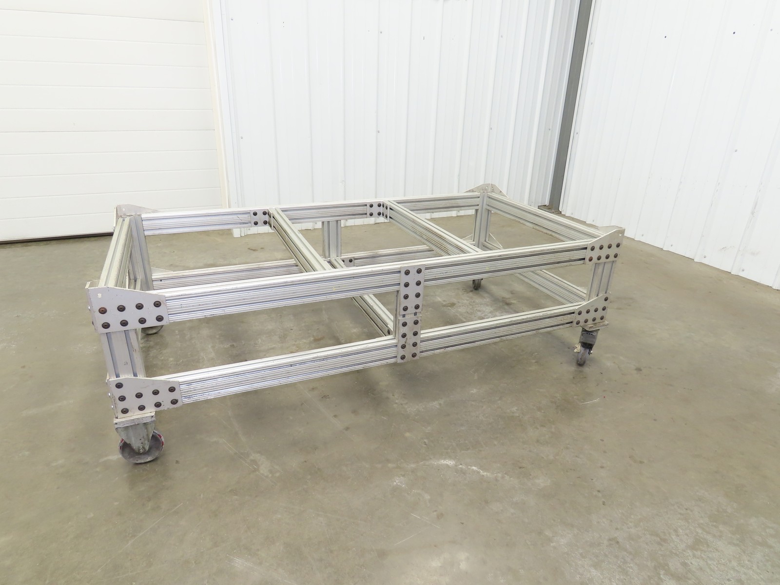 1530 Aluminum Table Work Cart 80/20 Extrusion T Slot 63x33" Caster