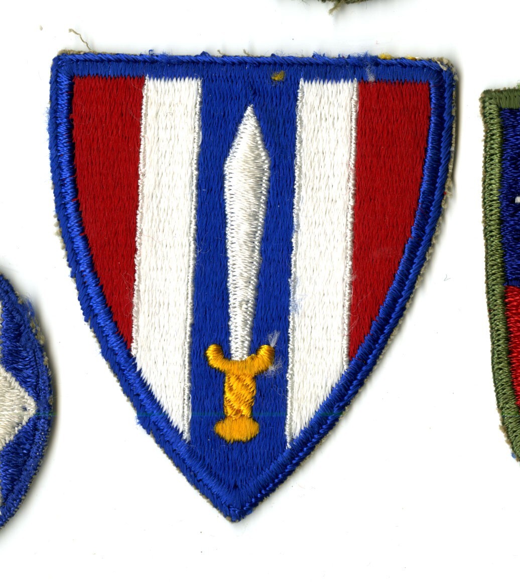European Civil Affairs Division White Back Patch WWII Vintage