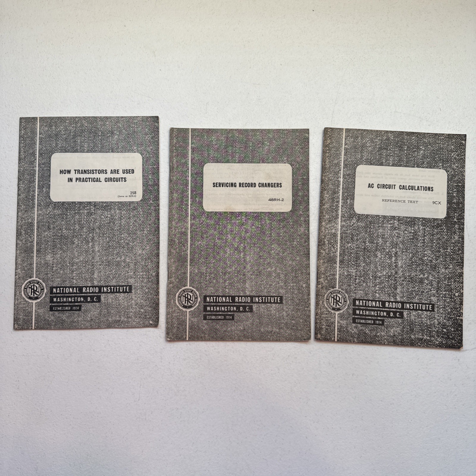 Lot Of 3 1950’s-1960’s National Radio Institute Booklets