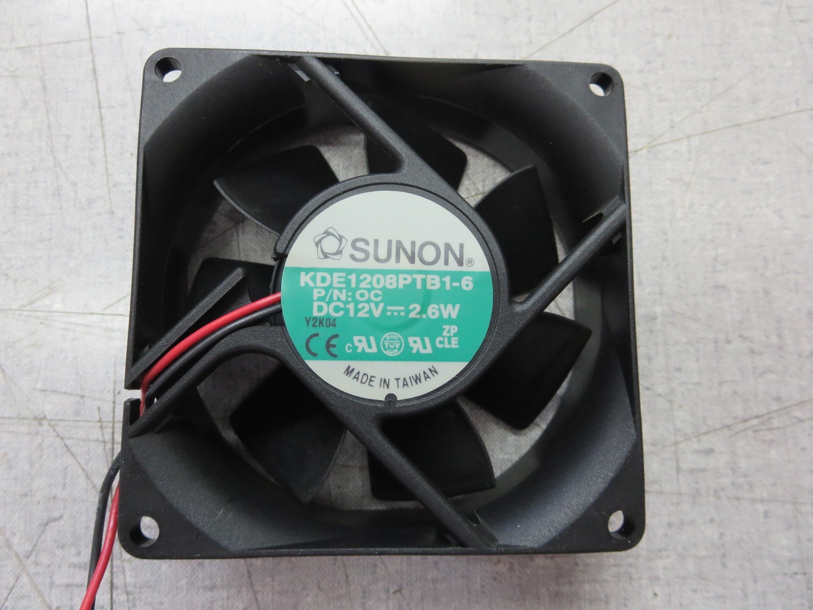 Sunon KDE1208PTB1-6 OC DC-12V 2.6W Fan pack of 2