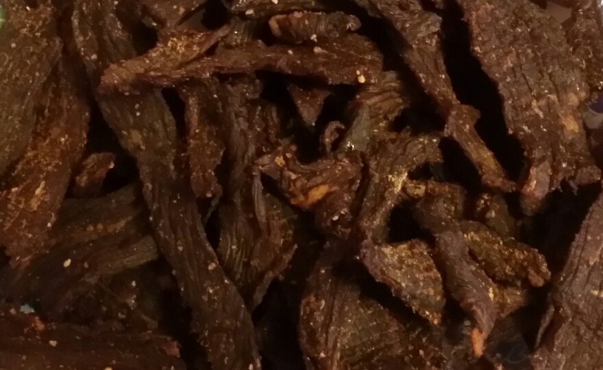 Juan's one pound plain regular beef jerky