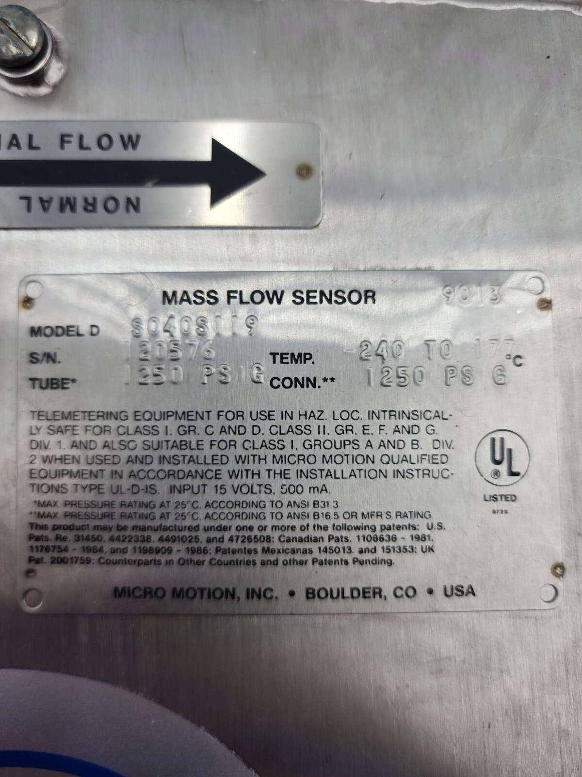 MICRO MOTION RFT9712 2PNS Mass Flow Tx c/w Sensor DS040S119 Pair
