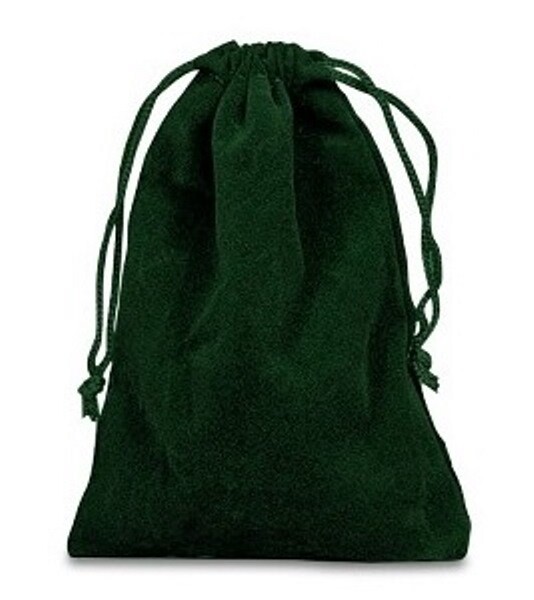 7 Piece Translucent Shimmer Polyhedral Dice Set w/ Bag – Green