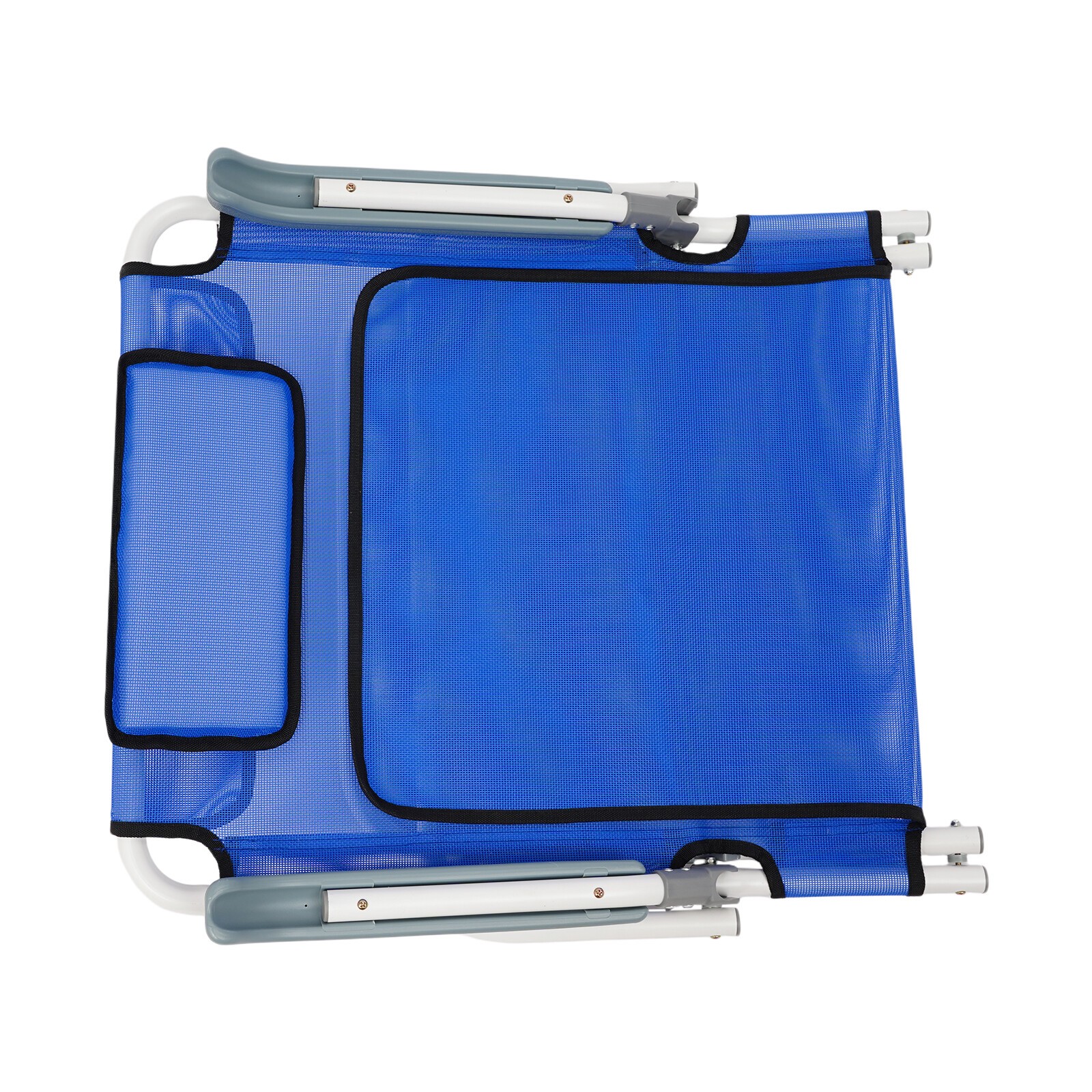Adjustable Foldable Bed Backrest With Armrests Sit-Up Support Blue