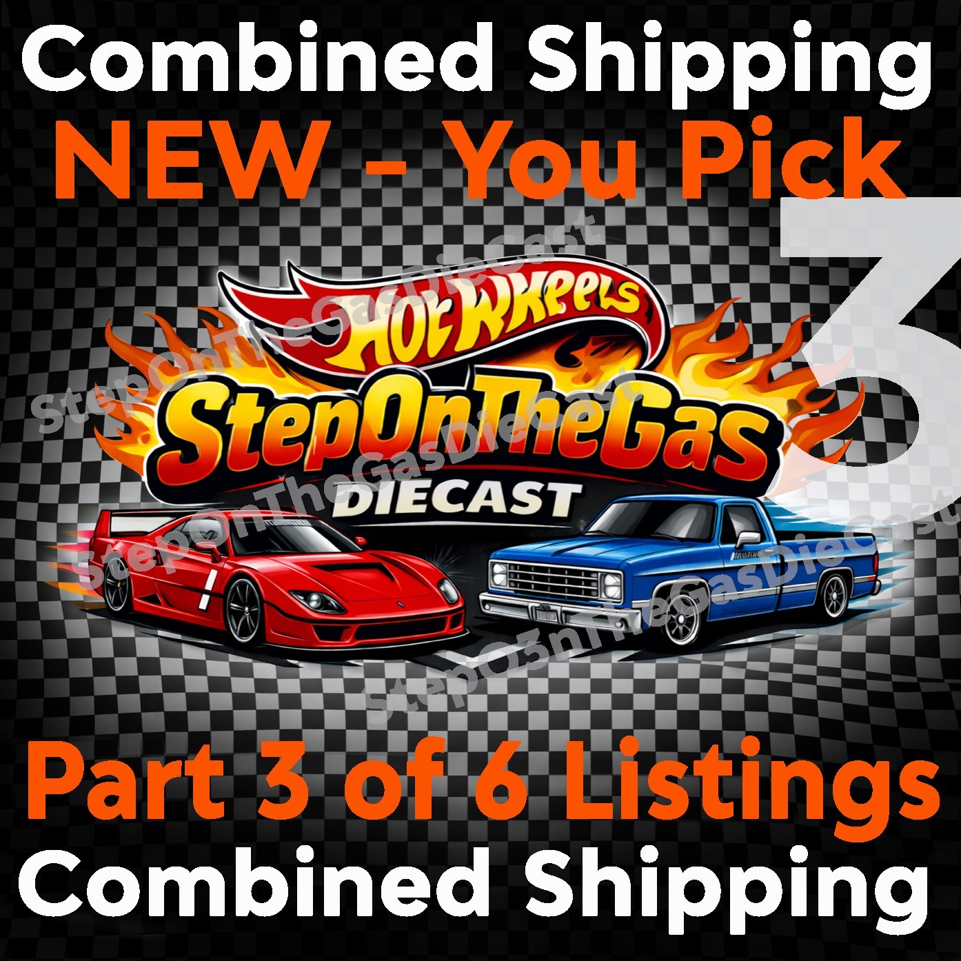 HOT WHEELS 3 F Case YOU PICK New COMBINED Shipping 2022 2023 2024 2025 2026 Cars