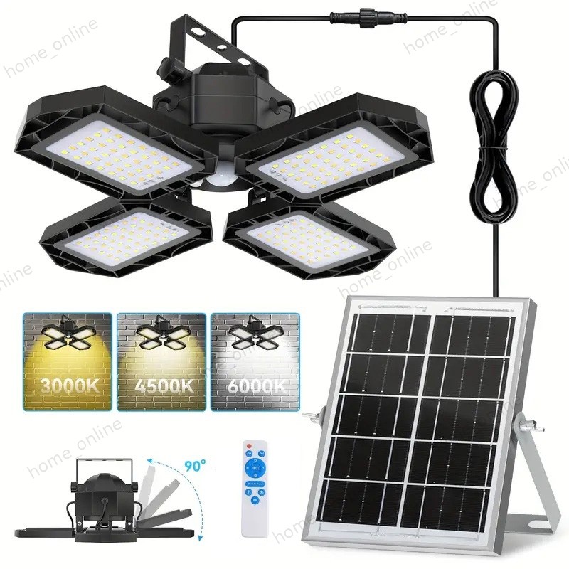 Solar Pendant Light Outdoor Indoor Solar Powered Motion Sensor Shed Light 2026