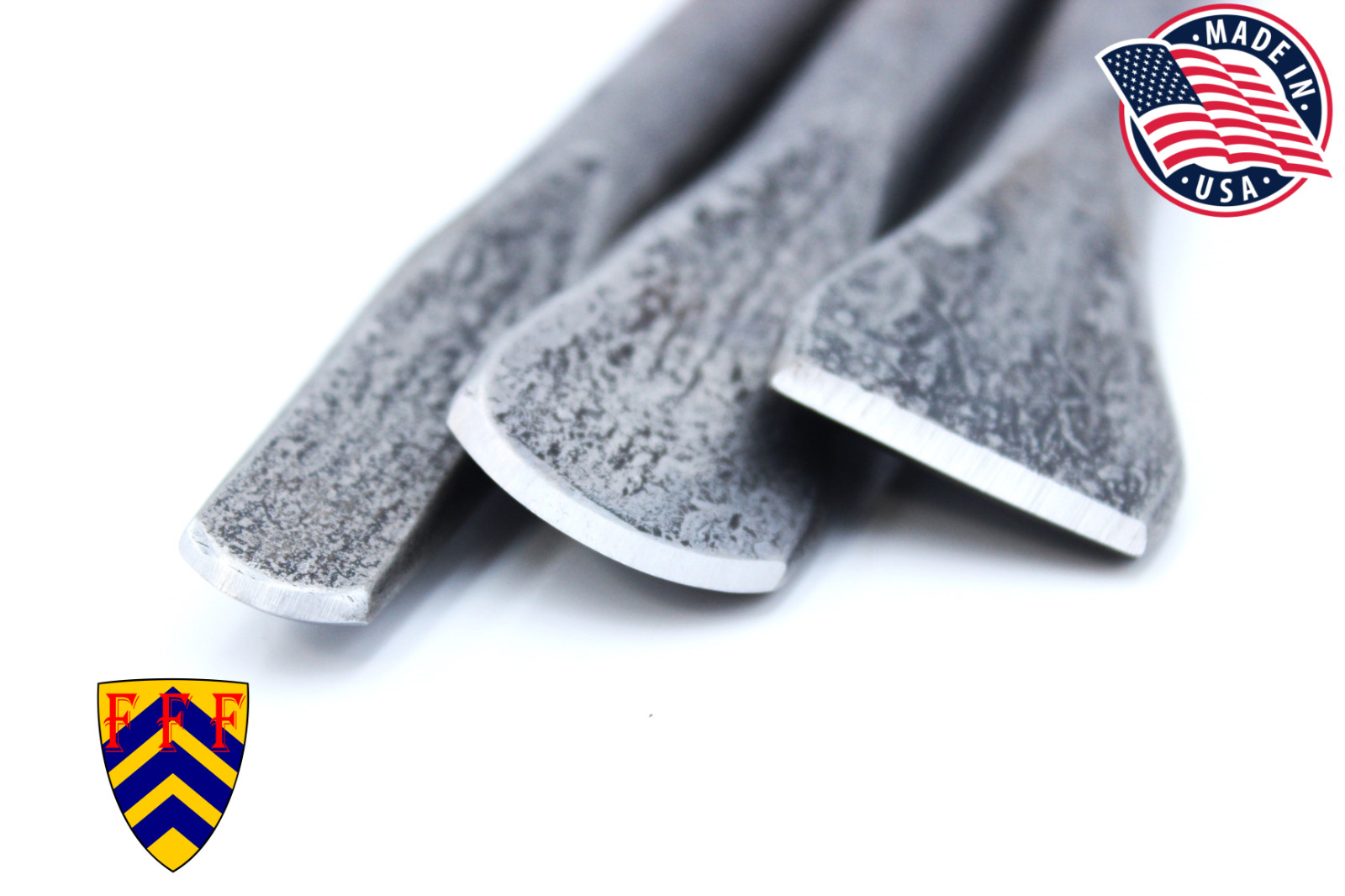 Fiery Furnace Blacksmith - 3PC Chisel Set - MADE IN THE USA