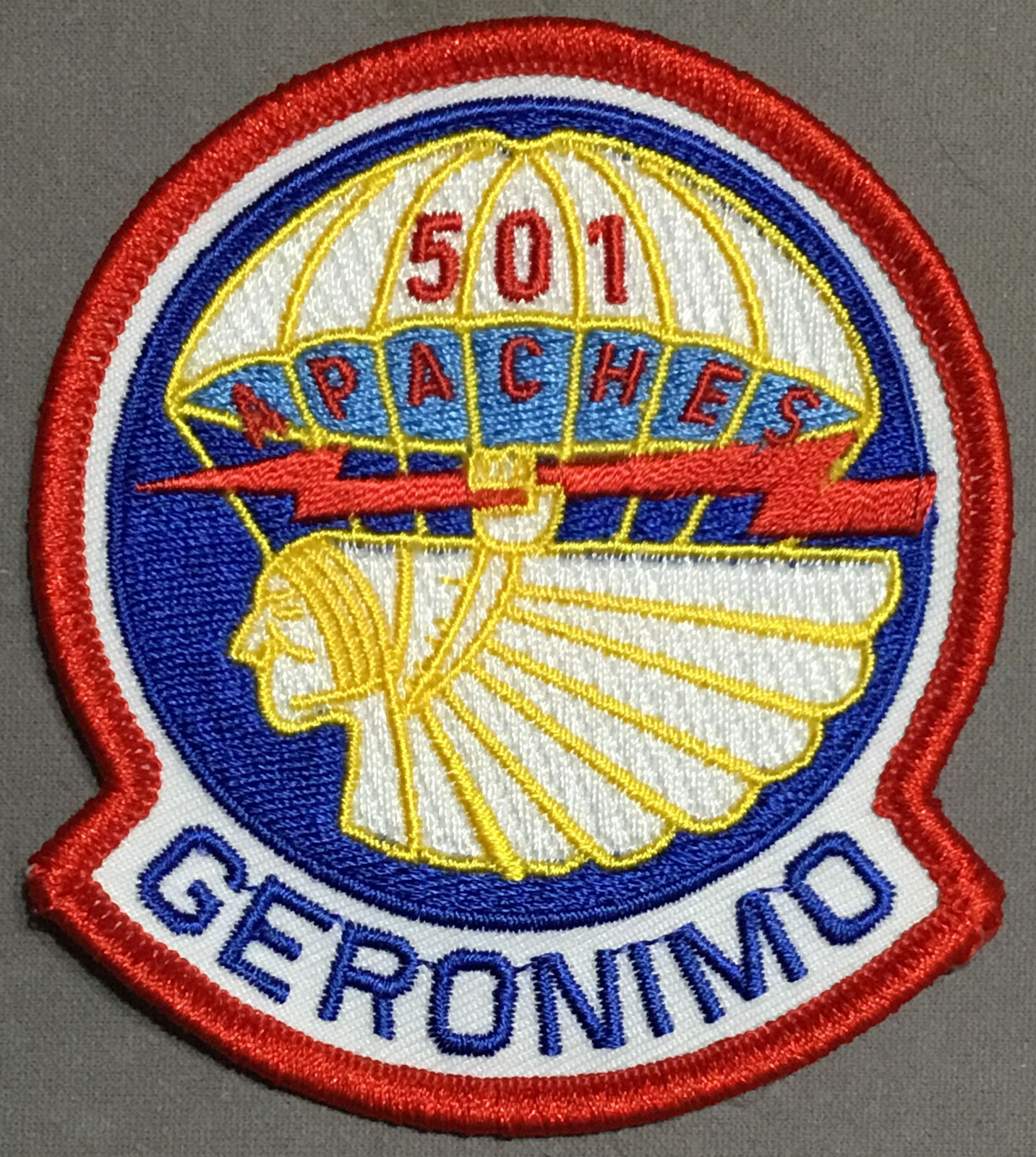 501st Parachute Infantry Brigade Apache Geronimo patch