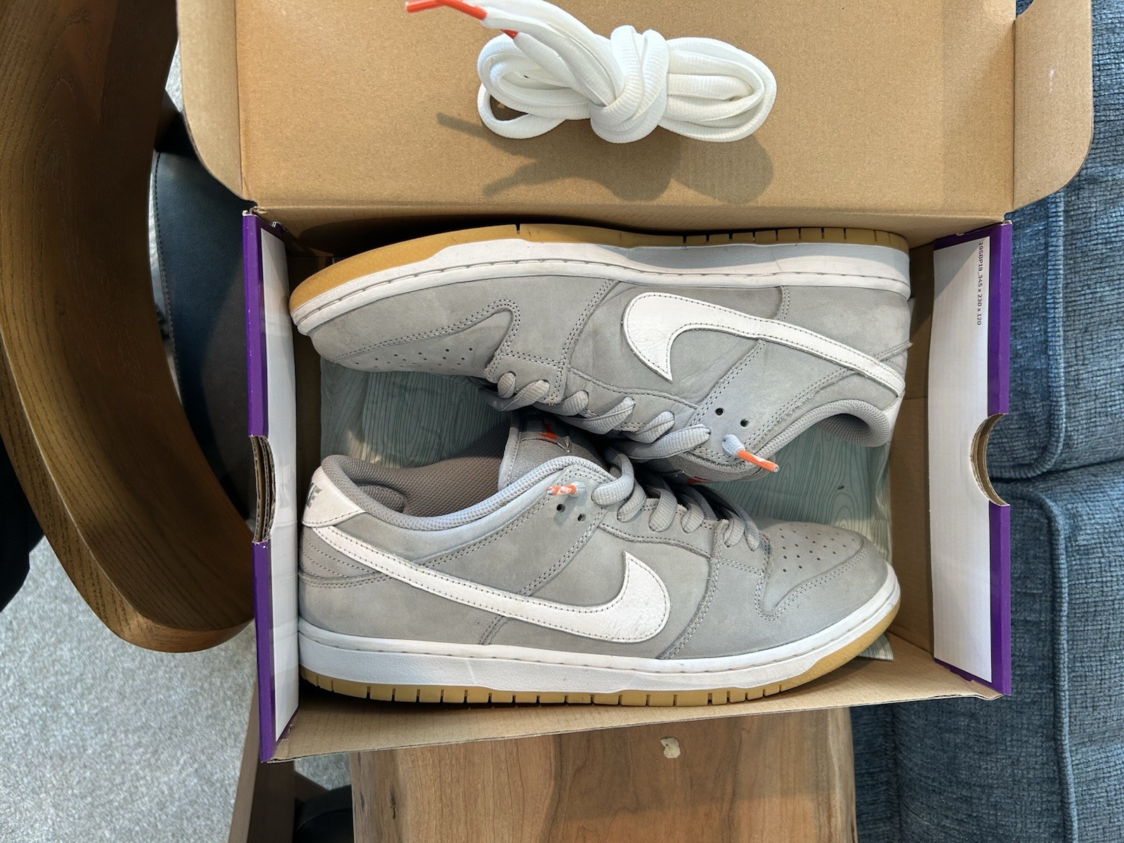 Nike SB Dunk Low Pro ISO Wolf Grey US Size 13