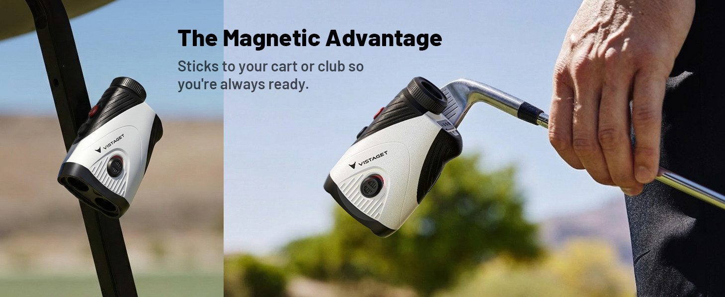 Golf Rangefinder 1200 Yd. Slope Switch Flag Lock Vibration 7X USB-C Rechargeable