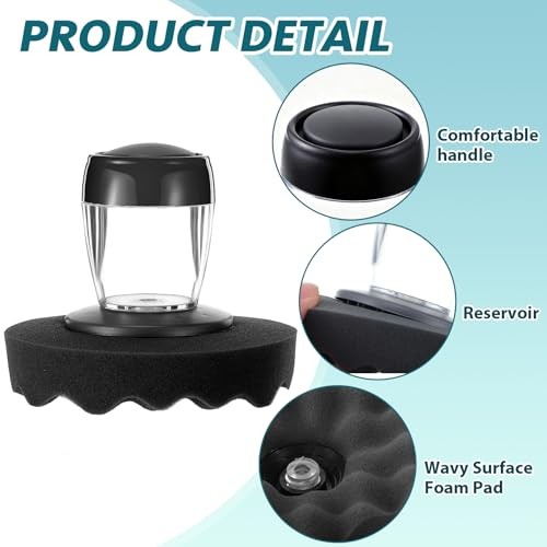 Pack Large Tire Shine Applicator Reusable, Tire Dressing Cleaner Applicator 1