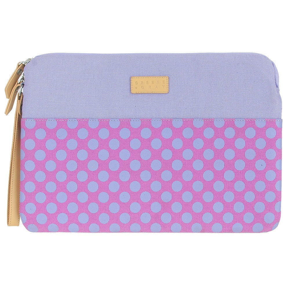 Greene + Gray 11" Surface Sleeve (Violet Polka Dot)