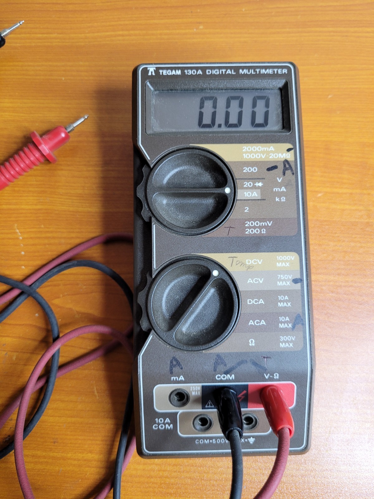 Vintage TEGAM 130A Digital Multimeter Volt Meter WORKS