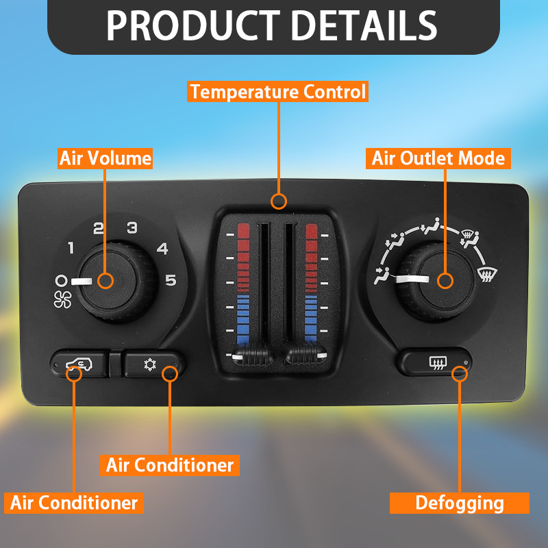 599-210XD Climate Module AC Control Panel for 02-09 Chevy GMC Cadillac Buick