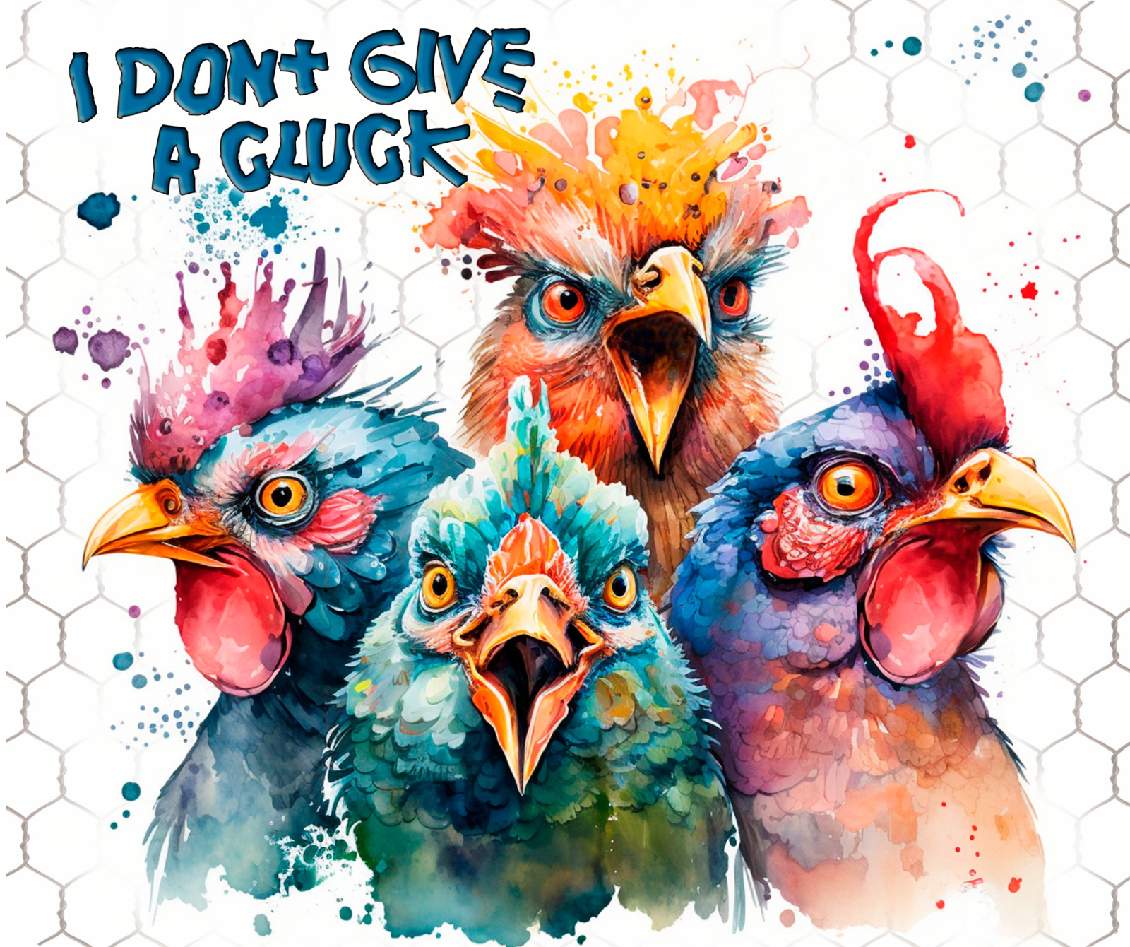 Give a Cluck, Mouse Pad, Sublimated, Can Personalize, Made to Order (mp20)