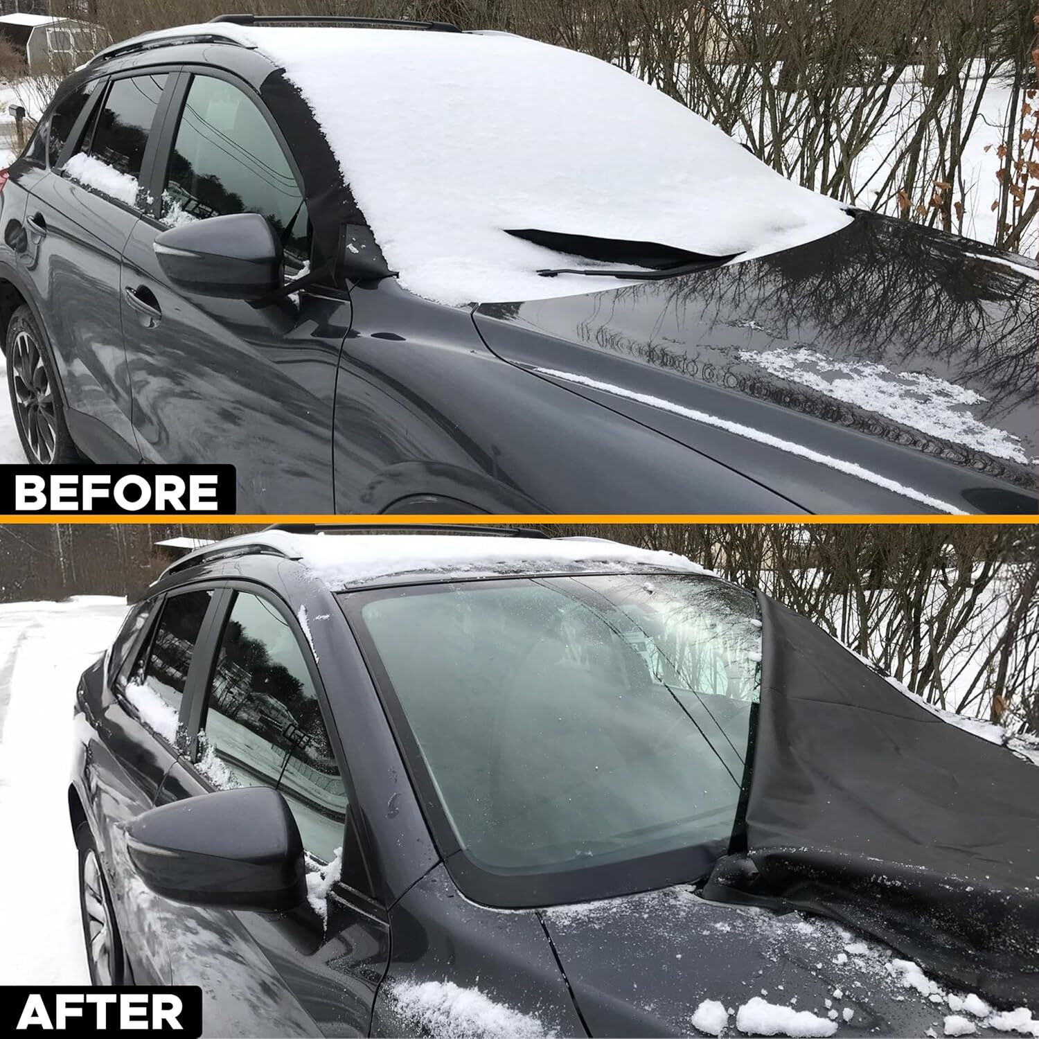 2x Car Windshield Ice Scraper with Foam Handle No Scratch Frost Scraper Universa