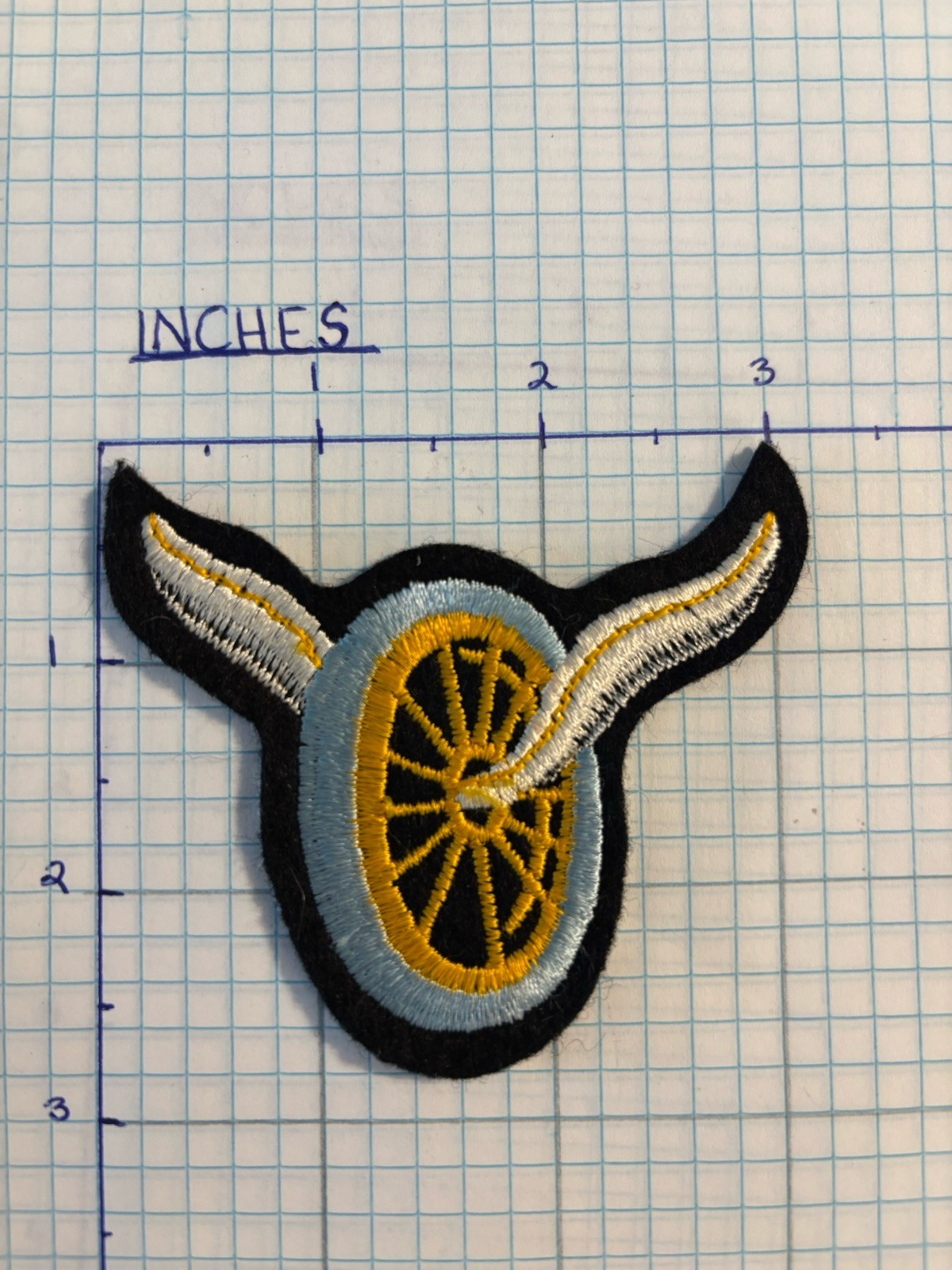 Department Traffic Motorcycle Wings & Wheel Patch