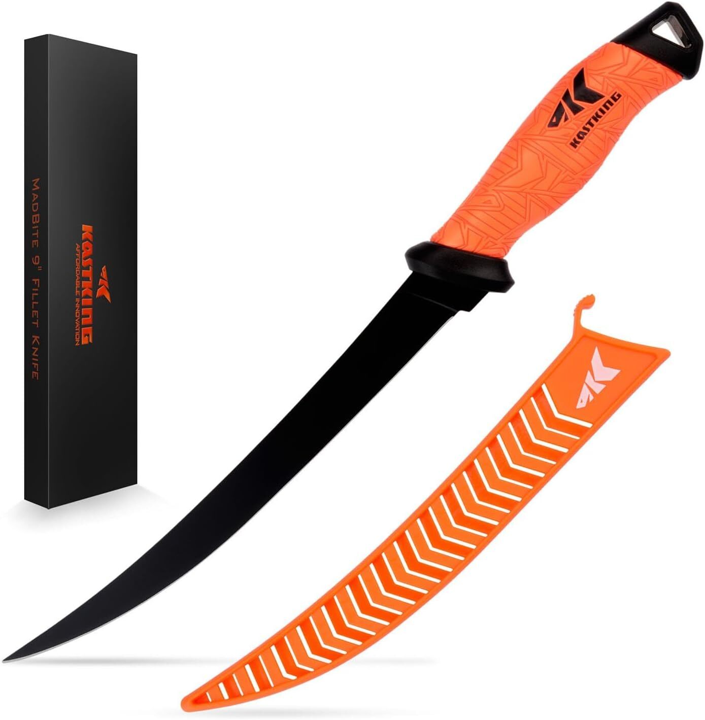 KastKing Speed Demon Pro Fillet Knife G4116 German Steel Non-Slip + Sheath