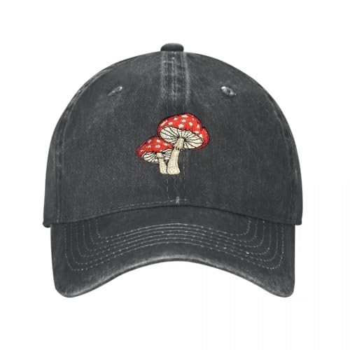 UFO Alien Embroidered Baseball Cap Adjustable Golf Dad Hat One Size Mushrooms