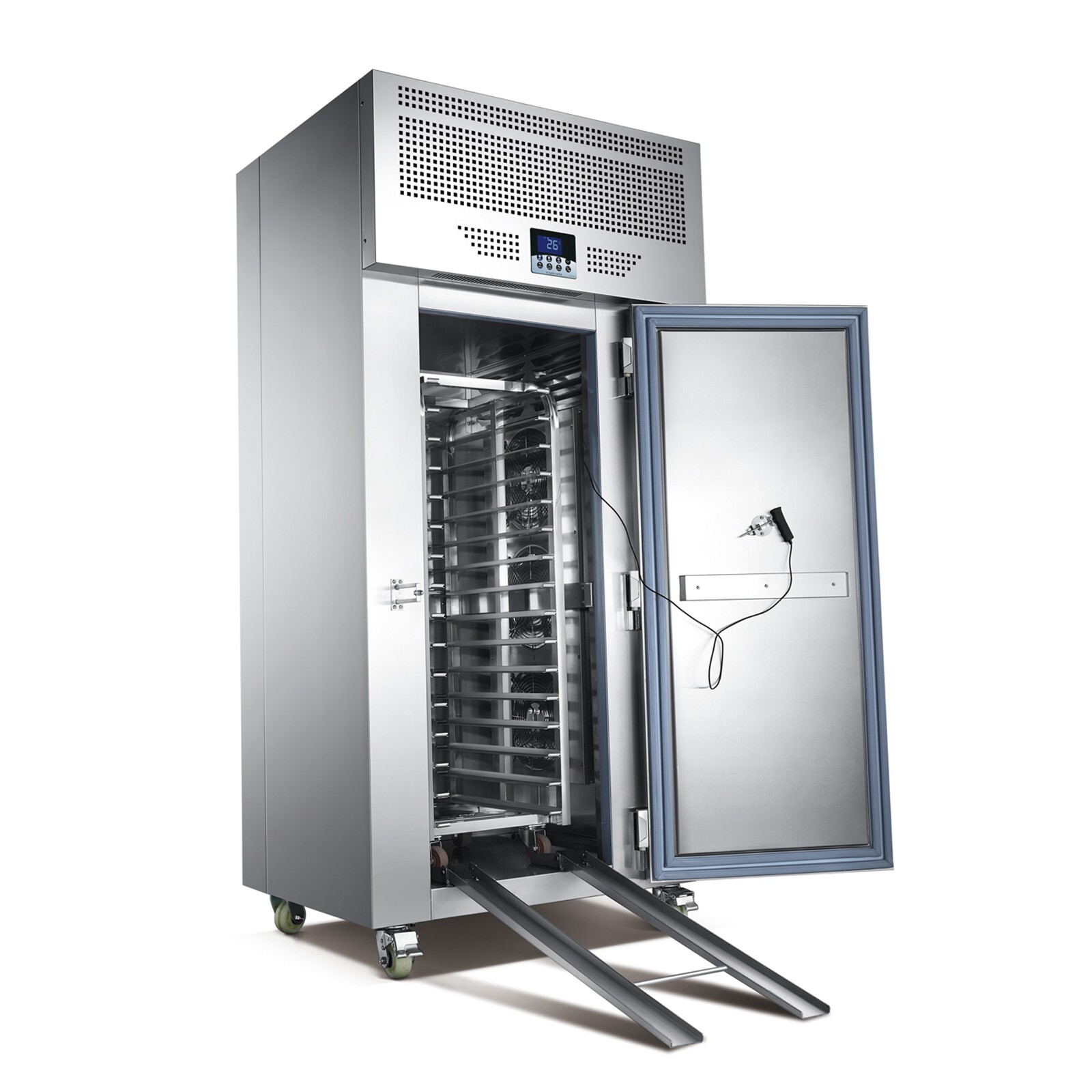 Kolice Commercial 15 Trays Blast Chiller Freezer with trolley cart -40°F(-40°C)