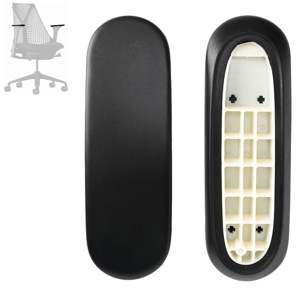 New Arms Pads Caps Replacement For Herman Miller Sayl Chair Black/ Gray Color