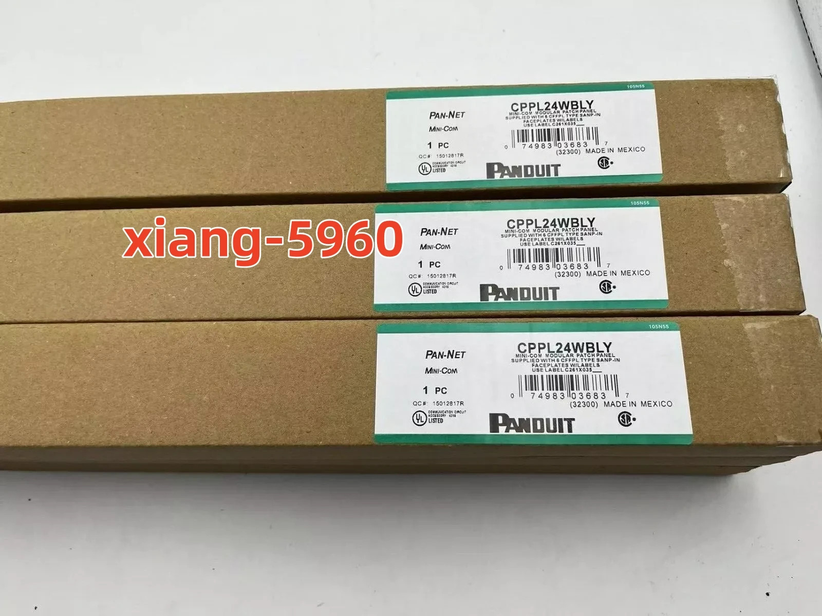 Panduit Mini CPPL24WBLY modular patch panel, suitable for CAT6, 5E 24 port