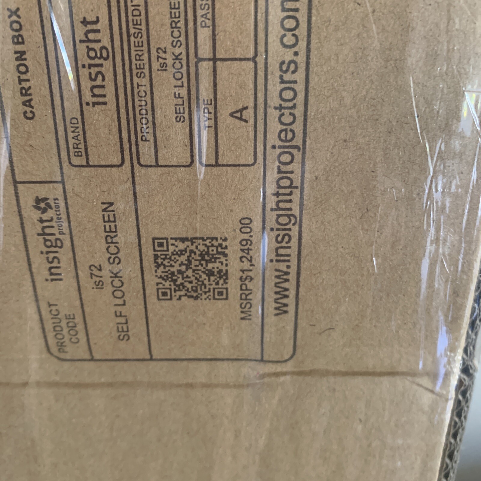 Insight projectors is72 digital projector self Lock Screen. New In Box