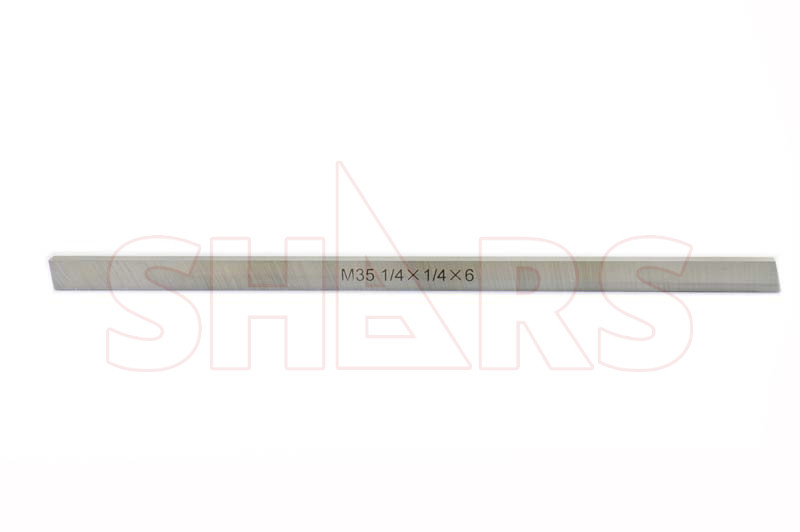 Shars 1/4" x 6" M35 Cobalt Extra Long Square Tool Bit Blank New !{