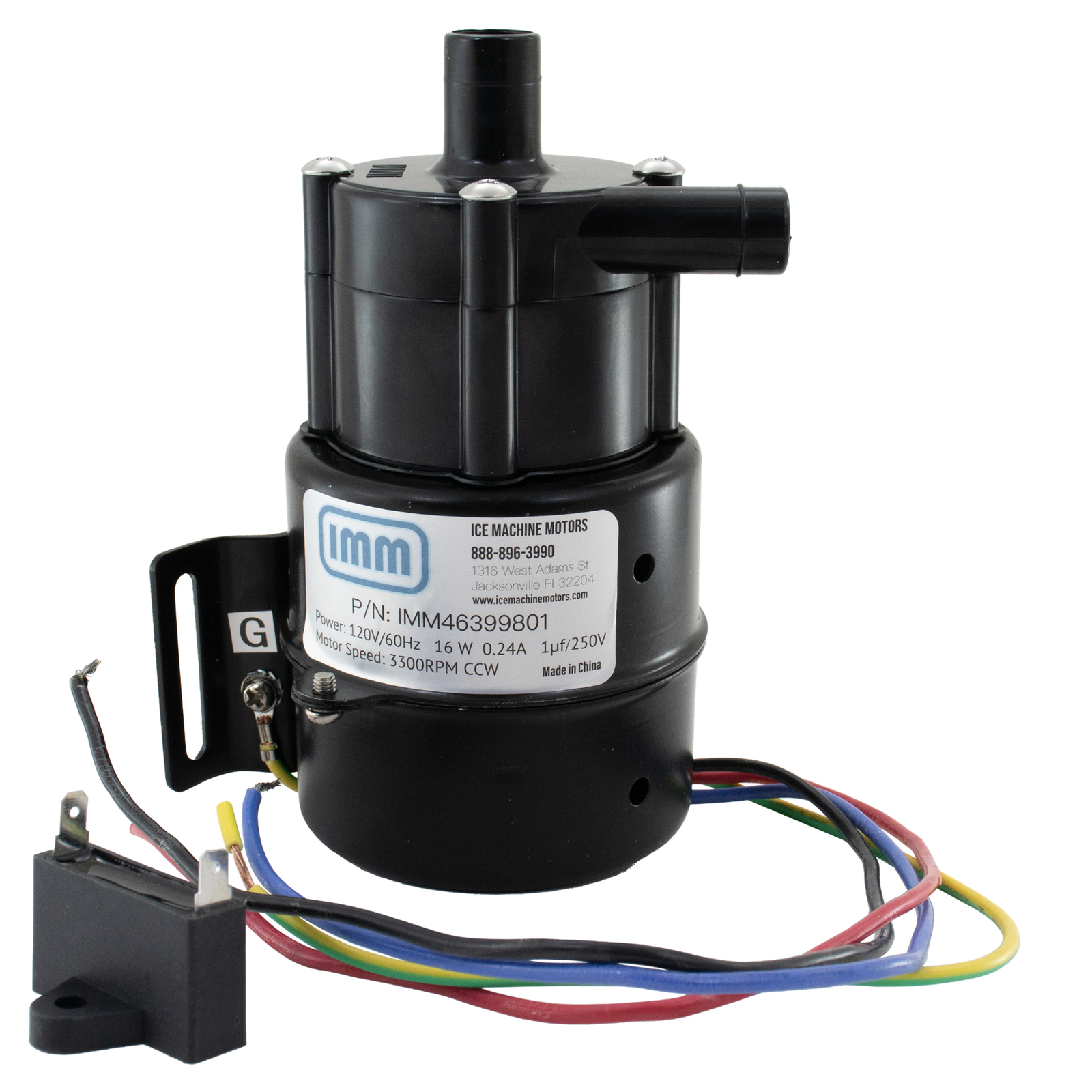 IMM Replacement for Hoshizaki 463998-01 Water Pump Motor Assembly, 115V