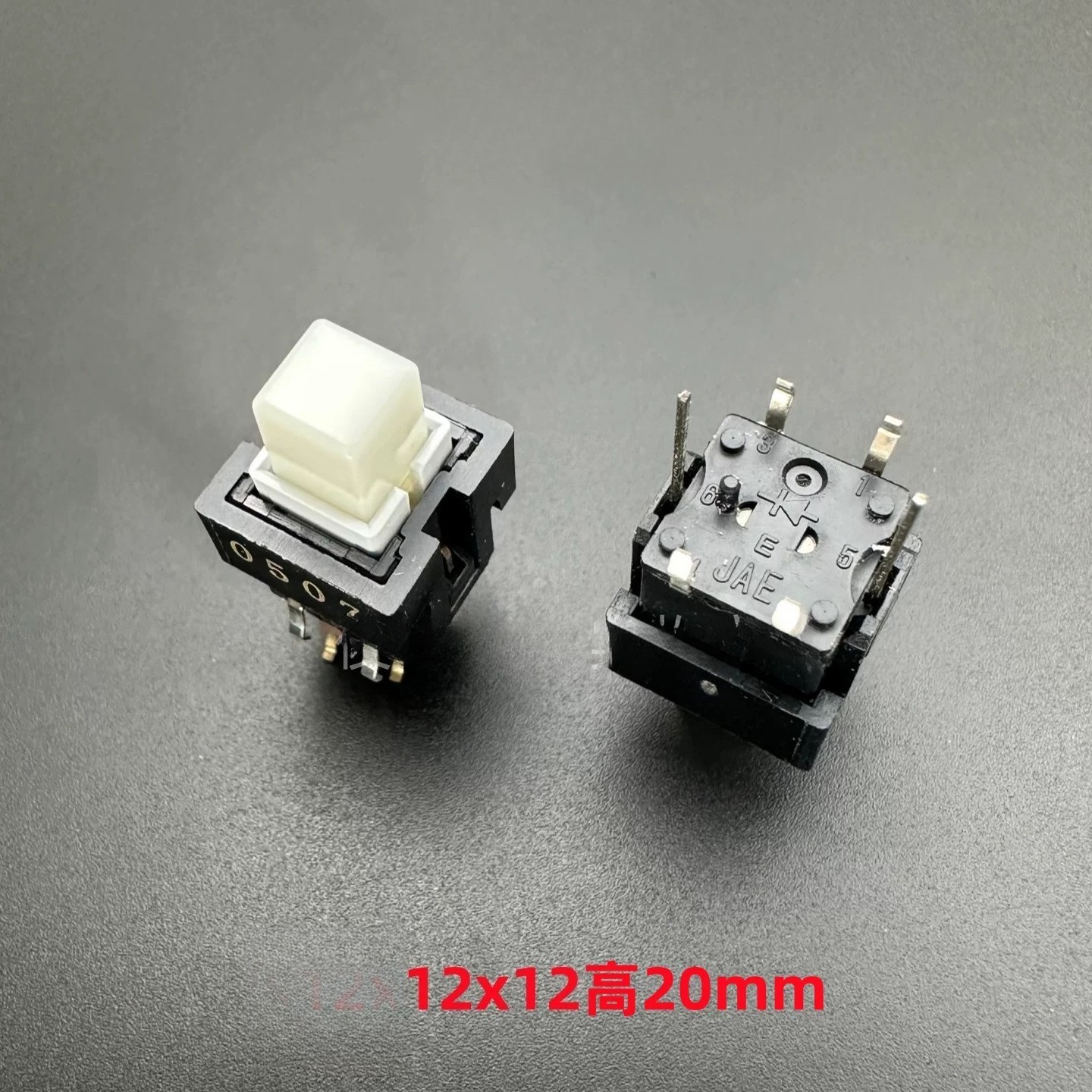 10PCS NEW FIT FOR JAE with LED yellow light 13AL-060-0050-X touch switch 6-pin