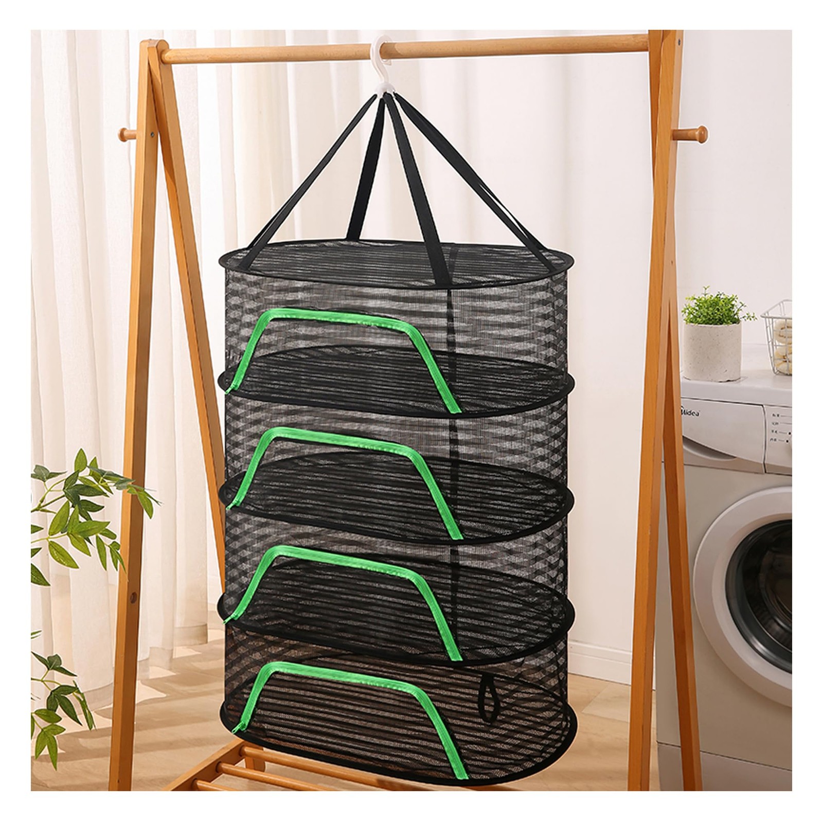 4 Tier Herb Drying Rack,Drying Garden Herbs,This is a Large air Dryer dessica...