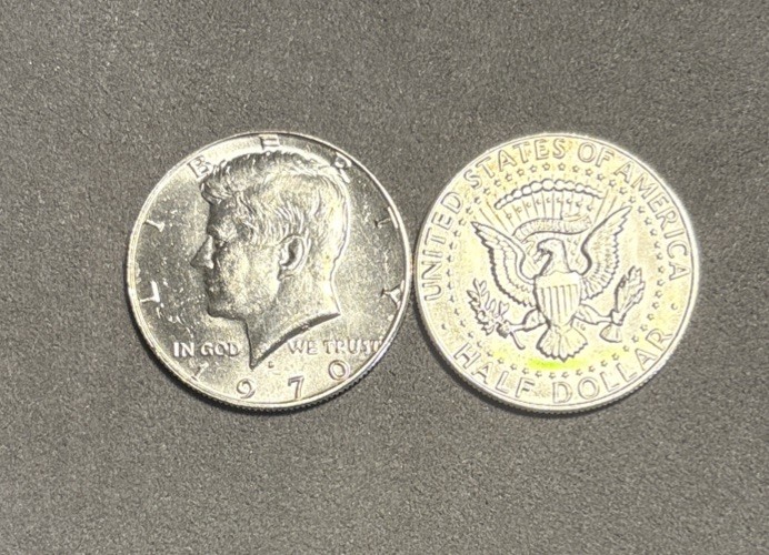 1970-D Silver Kennedy Half Dollar Brilliant Uncirculated (BU) Denver