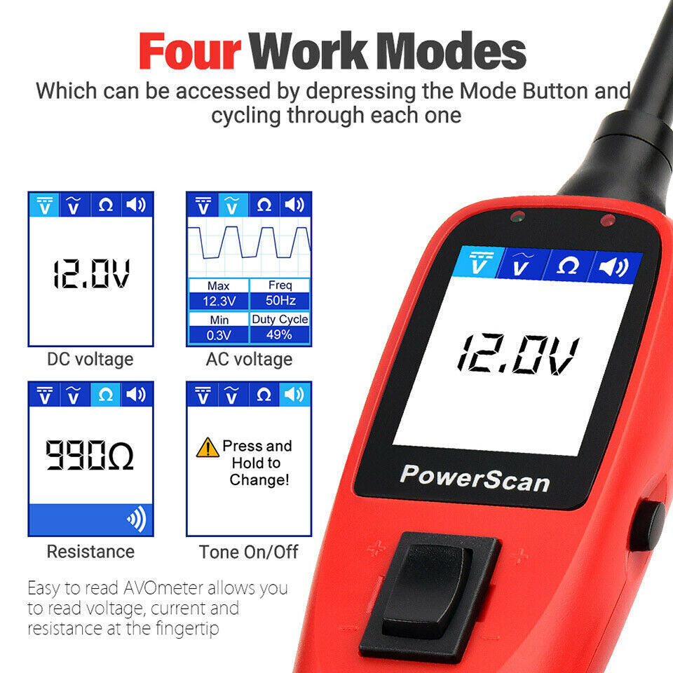 PS100 Original Autel PowerScan Circuit Tester Electrical System DiagnosticTool