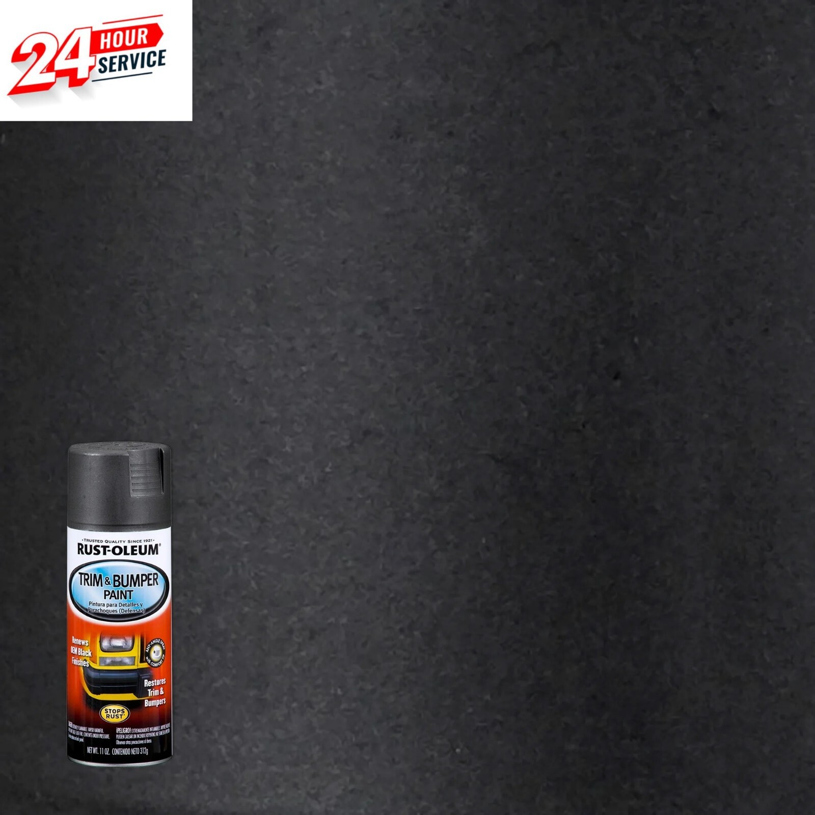 Black, Automotive Trim and Bumper Matte Spray Paint-251574, 11 Oz