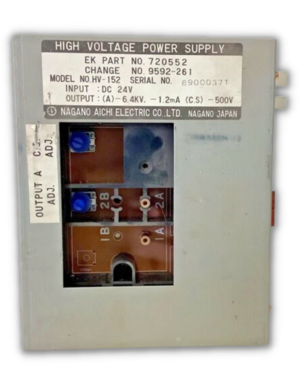 HV-152 NAGANO AICHI POWER SUPPLY 24V