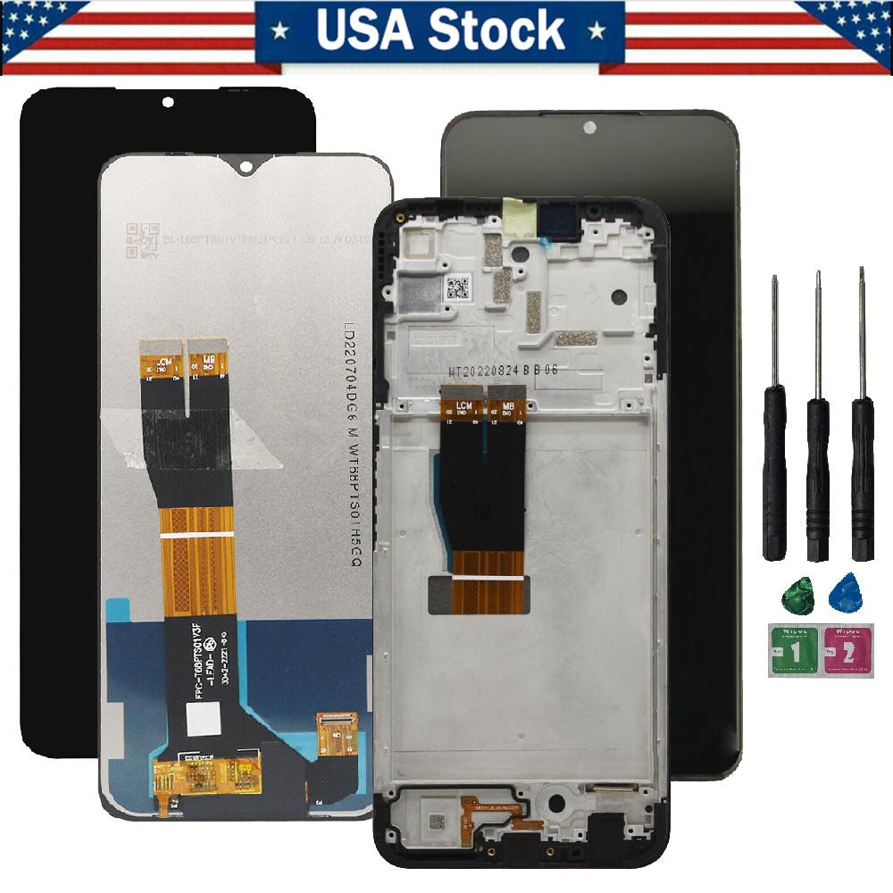 Replacement For T-Mobile REVVL 6 Pro 5G 6.82" LCD Touch Screen Digitizer ± Frame