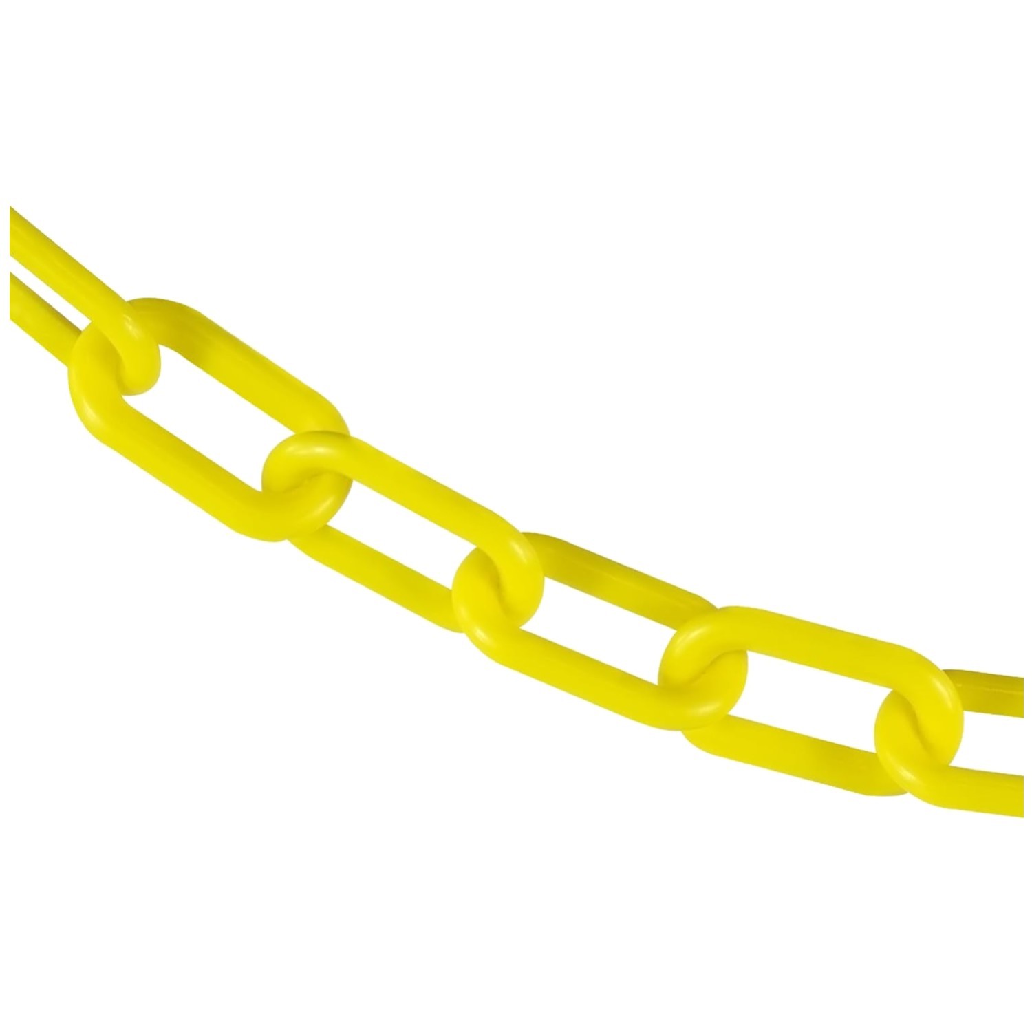 Yellow Plastic Barrier Chain, 100ft Length