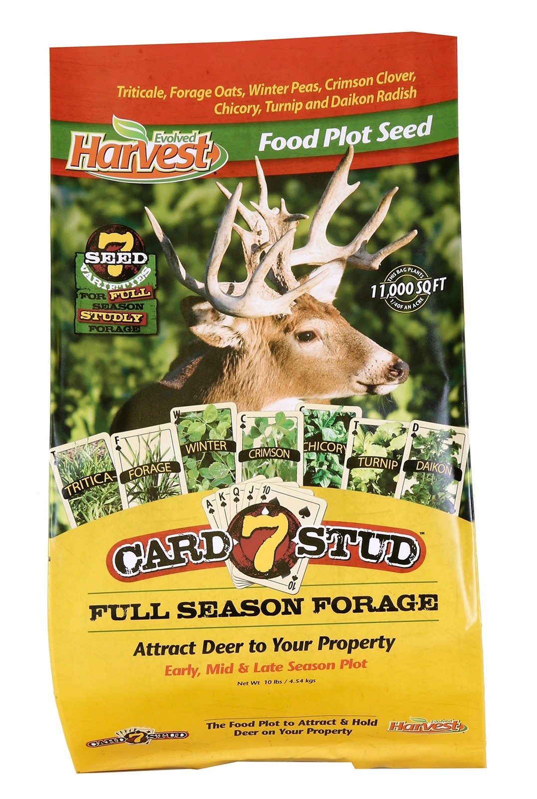 Evolved Harvest 7 Card Stud Adaptive Food Plot Seed - Full Season High