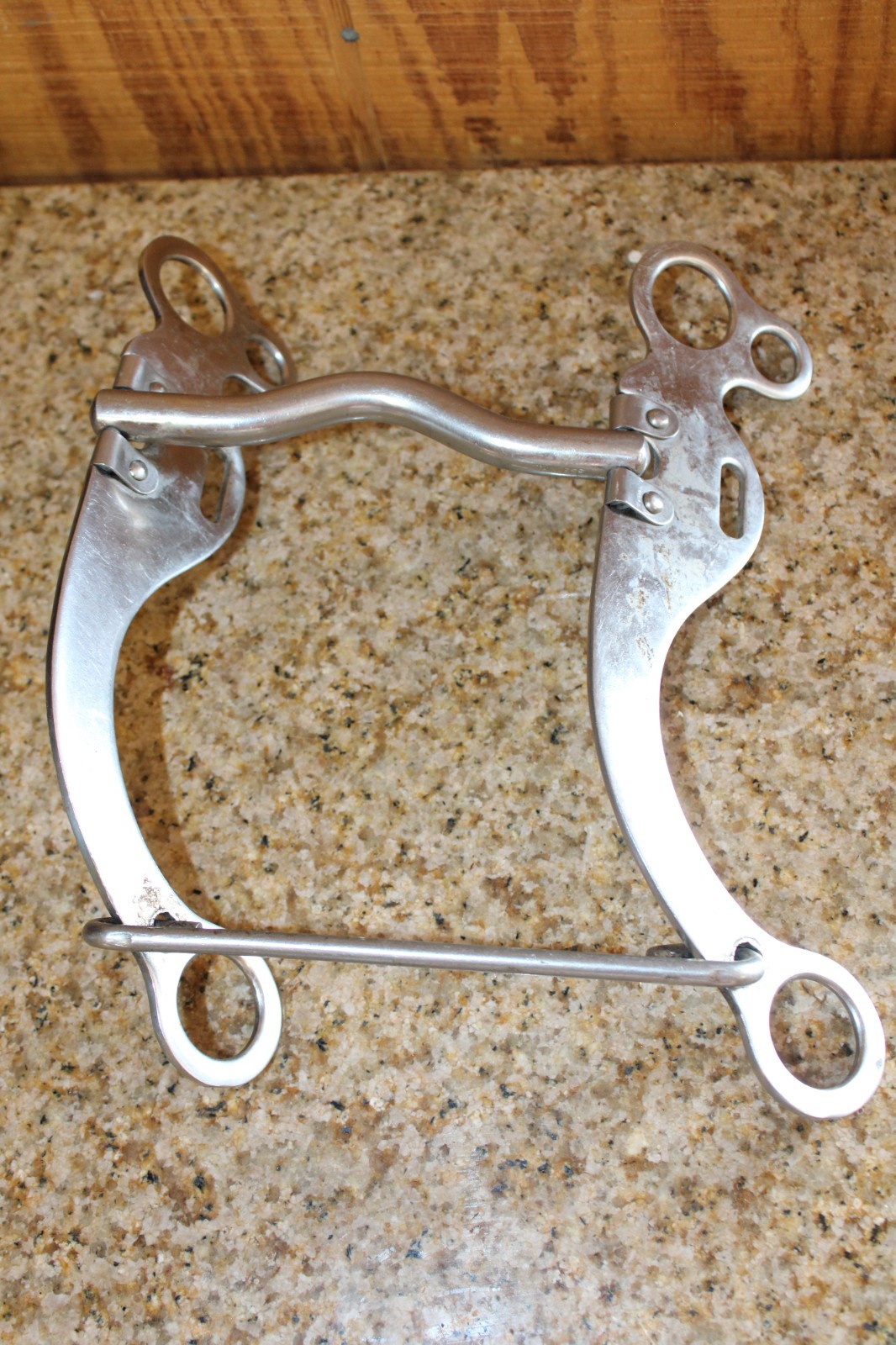 Stainless Steel Western Port Curb Horse Bit with Shanks Western Style Metal
