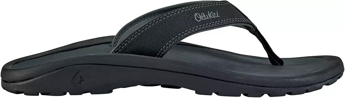 OluKai Men's ‘Ohana Sandals, Black/Shadow
