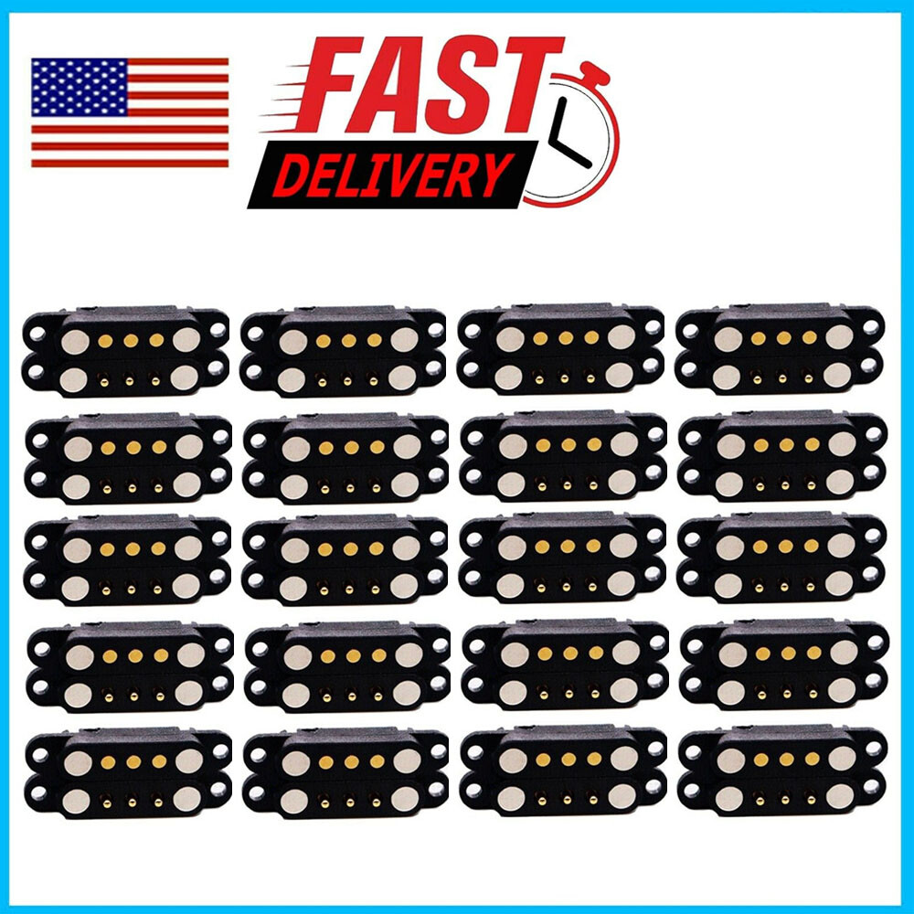 5/10/20Pair Magnetic Pogo Pin Connector 3Pin Pogopin Male Female 2.54 MM Spring