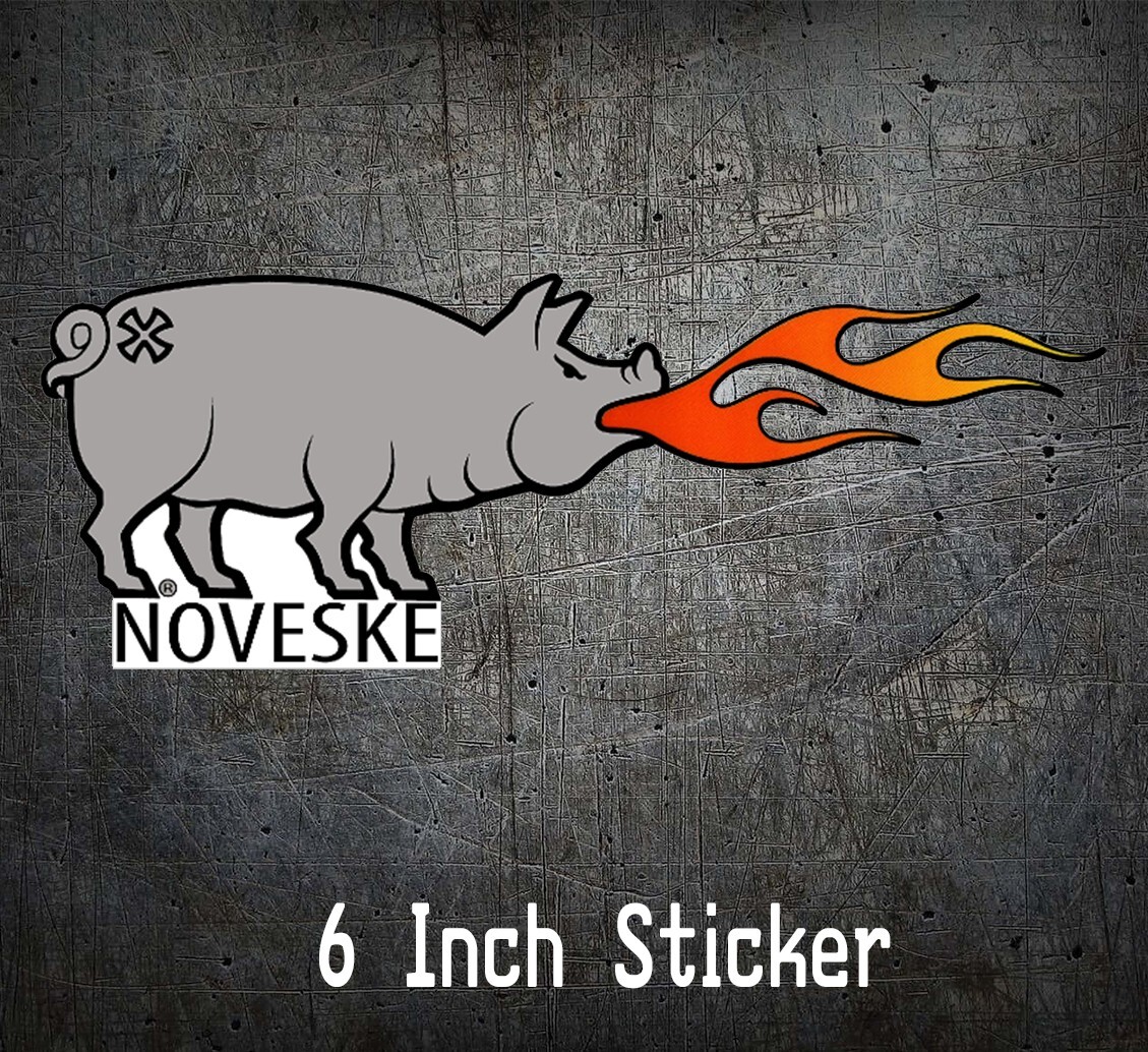 NOVESKE FLAMING PIG Decal Rifle Gun Pistol Shooting Hunting Tactical 5.56 AR-15