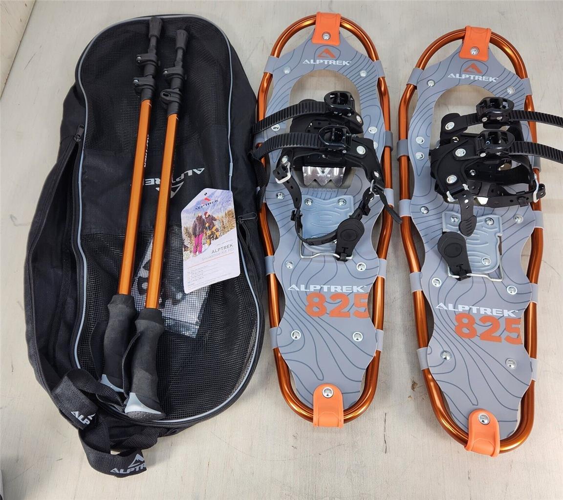 ALPTREK 825 Snowshoe Kit Sawtooth Angular Frame Large 8" x 25" 200 lbs