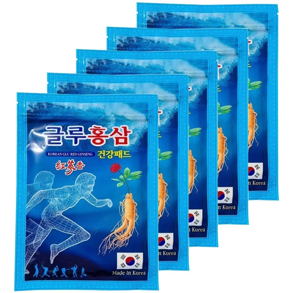 Djt Korean Glu Red Ginseng Pad Pain Relief Health Patch 5Pack 100pcs