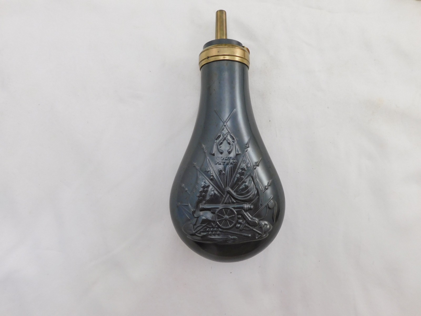 James Dixon Black Powder Flask NIB