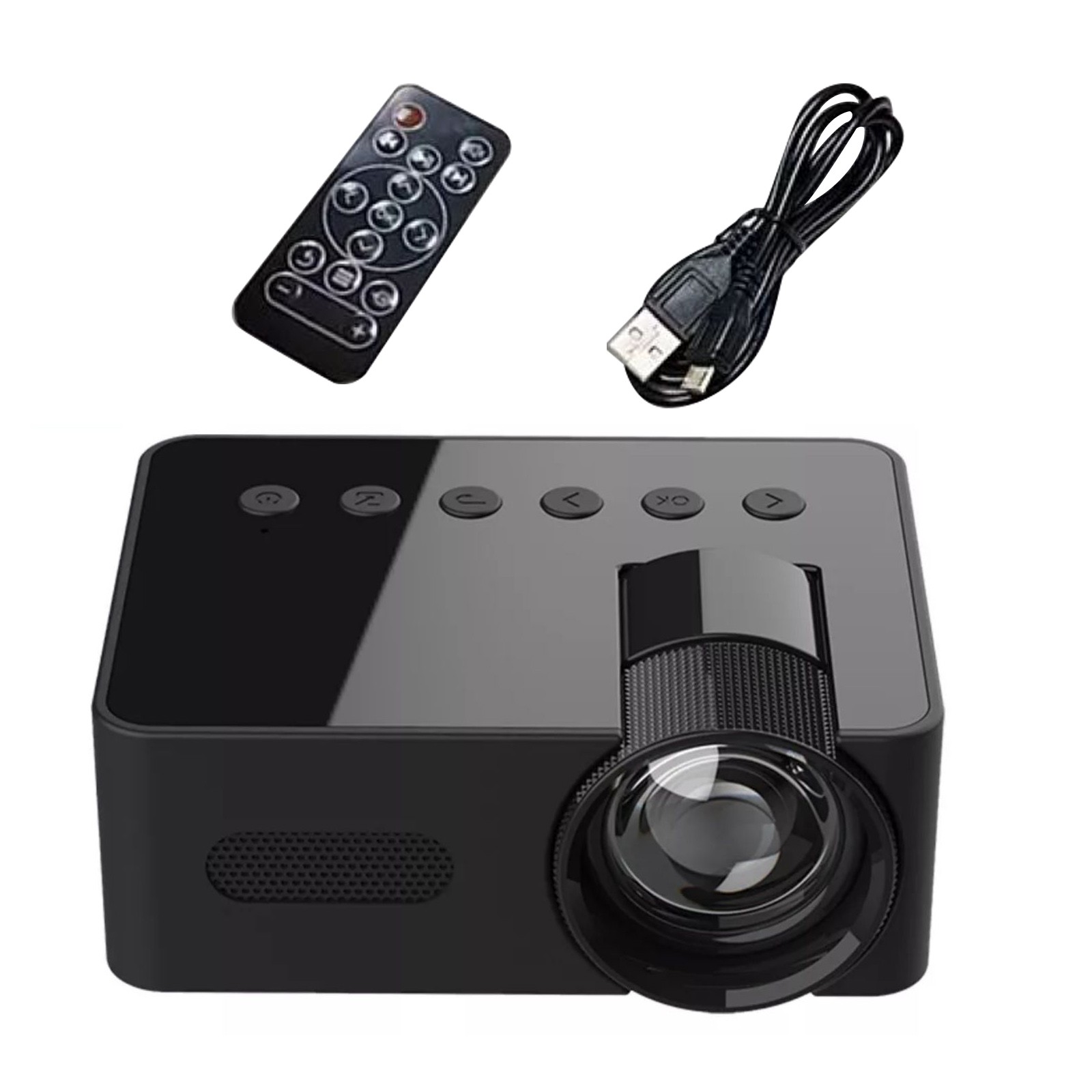 165g Mini Projector 1080P HD AUX/USB/Type-C Various Media Format Support YT100
