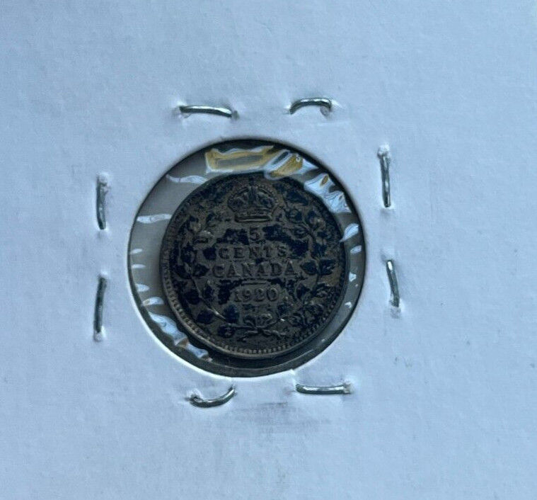 1920 Canada 5 Cents - Silver